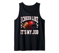 Adoro como si Fuera mi Trabajo, Divertido Aficionado al fútbol Americano Camiseta sin Mangas