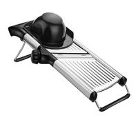 ADOV Cortador de mandolina profesional, cortador de verduras de hoja de acero inoxidable con guantes de mano de seguridad, mandolina de cocina ajustable en juliana para patatas, cebollas, tomates