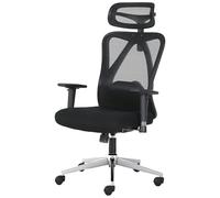 ADOV Silla Oficina Ergonómica con Reposacabezas, Reposabrazos 3D, Soporte Lumbar, Silla Escritorio Giratoria 130° con Altura Ajustable y Respaldo de Malla para Oficina o Teletrabajo