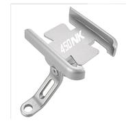ADOYUPIL Soporte para teléfono de Moto para CFMOTO 450NK 450-NK 450nk NK 450 CLC 2023-2025 Accesorios para Motocicletas Soporte para Teléfono Móvil En El Manillar para GPS(M 450NK Silver)