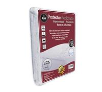 ADP Home - Protector de Colchón Acolchado Impermeable y Resistente con Base de Poliuretano, 100% Microfibra de Tacto Pluma Extra Suave y Transpirable - Medidas Completas (Cama de 135)
