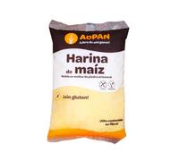 ADPAN Harina de Maíz Molida/ 1 kg/Sin Gluten ni Alérgenos/No lactosa/Dieta Saludable/VEGANA/Ideal para tortillas/Molino de Piedra/Libre de alérgenos.