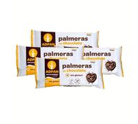 ADPAN Palmeras Chocolate sin gluten - Pack 4x100 grs - Sin Lactosa - Sin Alérgenos - Apto para Celíacos y Veganos - Hojaldre Crujiente