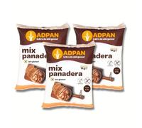 ADPAN Preparado de Pan | Sin Gluten | Harina Especial para Pan | Vegano | Mix Panadera Sin Gluten | Fibra | Mezcla para Pan | Sin Lactosa (Pack)
