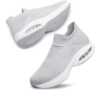 ADQ Zapatillas Deportivas Mujer Zapatillas Casual para Mujer Slip On Sneakers Ligero Transpirable con Air Cushion Support sin Cordones