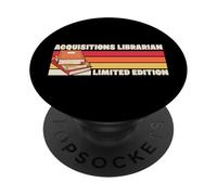 Adquisiciones Bibliotecario Edición Limitada Biblioteca Retro PopSockets PopGrip Adhesivo