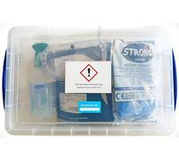 ADR - Kit de seguridad para mercancías peligrosas con media máscara de escape de emergencia, gafas, guantes de protección química, etc.