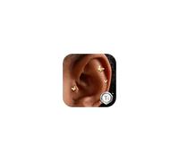 Adramata 3 Piezas 16G Piercing Hélix/Tragus | Labret de Titanio G23 Roscado Interno | Hipoalergénico Piercing Cartílago/Concha/Monroe | 6/8/10MM | 3 Unidades Individuales
