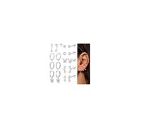 Adramata 9 Pares Pendientes Mujer Acero Inoxidable Pendiente Aro Plata Oro Pendientes Colgantes Pendiente de Aretes Pequeños Tragus Helix Piercing Oreja Pendientes Mujer Plata Oro