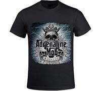 Adrenaline Mob Coverta Men T-T-Shirts Hemden Black Unisex tee(Large)