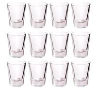 Adri 12 Vasos de Chupito Cristal - Aptos para Lavavajillas - Pack de chupitos de entre 3,4 hasta 6,5 cl de capacidad. (12, 4,8 cl)