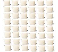 ADRI - 50 Estuches Neceser para Regalar, Bolsa con Cremallera de algodón para Pintar o Personalizar. 23 x 17 x 6 cm. Bolsas Neceser de Viaje (Beig, 50)