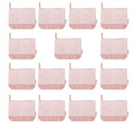 ADRI - Estuche Neceser Beig y Marron para Regalos, Bolsa con Cremallera de algodón Reciclado para Pintar o Personalizar. 23 x 18 x 8 cm. Bolsas Neceser de Viaje (Beig y Marron, 15)