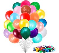 ADRI - Globos para cumpleaños de colores 100 globos Biodegradable Fabricado en España, Globos para Fiestas, Bodas, Reuniones, Aniversarios, Bautizos, Decoración