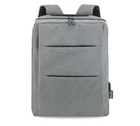 Adri - Mochila para portátil de hombre o mujer - 15,6 púlgadas - Con puerto USB - Mochila para viajes o trabajo con diseño ligero y resistente - colores (Gris)
