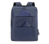 Adri - Mochila para portátil de hombre o mujer - 15,6 púlgadas - Con puerto USB - Mochila para viajes o trabajo con diseño ligero y resistente - colores (Azul)