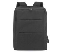 Adri - Mochila para portátil de hombre o mujer - 15,6 púlgadas - Con puerto USB - Mochila para viajes o trabajo con diseño ligero y resistente - colores (Negro)