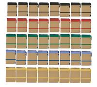 Adri. Pack de libretas pequeñas a6 de bolsillo con bolígrafo en cartón reciclado a juego, cuaderno con espiral, Portada Rígida, libretita de 70 Hojas lisas ideal para regalos en cumpleaños