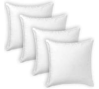 Adri. Relleno para Cojines de Fibra Hueca Siliconada de Alta Recuperación 2/4/6 Unidades, Suave, Mullido, Antialérgico. Cojín Decorativo para Casa, Dormitorio, Salón o Coche (4, 50 X 50 CM)