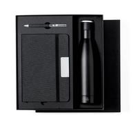 ADRI - Set de regalo original con bloc de notas, bidón termico y boligrafo presentado en estuche para regalar, regalos originales para hombre o mujer