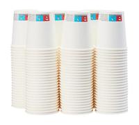 Adri Vasos de Café Desechables,1000 Blancos, 200 ml, para Bebidas Frías y Calientes 7 oz (1000, Blanco, 200 ml)