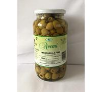 Adrian Aceitunas Verdes Sin Hueso 550 ml, Botella, Anchoa, Vegano, Aceitunas