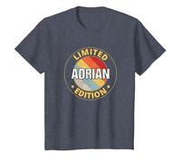 Adrian Camiseta, Niños, Azul Jaspeado, 8 años