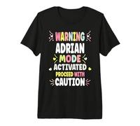 Adrian Personalized Women's Gift Custom Adrian Camiseta Premium