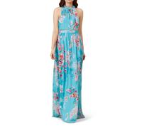 Adrianna Papell Adrianna Papell - Vestido chifón floral con cuello lazado. Azul Talla 46