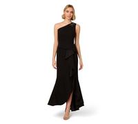 Adrianna Papell Beaded Knit Crepe Gown Vestido para ocasión Especial, Negro, 42 para Mujer