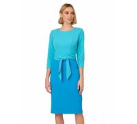 Adrianna Papell Vestido con lazo frontal para mujer, Cerúleo/Azure, 8