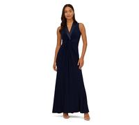 Adrianna Papell Vestido de Esmoquin de Jersey para Mujer, Midnight, 44