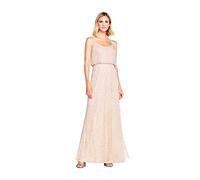 Adrianna Papell Vestido Largo con Cuentas para Mujer - Rosa - 44