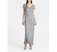 Adrianna Papell Vestido largo de mujer Adrianna Papell con lentejuelas. Plata 52/20