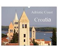 Adriatic Coast Croatia / UK-Version (Wall Calendar 2026 DIN A3 landscape), CALVENDO 12 Month Wall Calendar: Highlights of the Adriatic Coast of Croatia from Istria to Dubrovnik