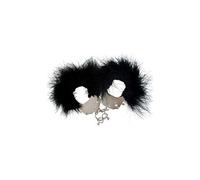 Adrien Lastic 87028 Metal And Feather Handcuffs - Negro