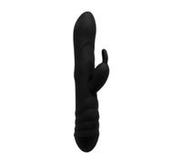 ADRIEN LASTIC - TWISTER MASAJEADOR VIBRADOR Y ROTADOR RABBIT NEGRO