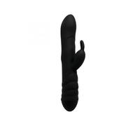 ADRIEN LASTIC - TWISTER MASAJEADOR VIBRADOR Y ROTADOR RABBIT NEGRO
