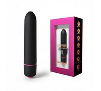 Adrien Lastic Univibe Mini Bala Vibradora - 10 Modos, IPX7, Silicona, Negra, 9cm