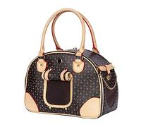 Adriene's Choice Transportador de Mascotas de Lujo, Bolsa de Transporte para Cachorros, Bolsa de Transporte para Gatos, Impermeable, de Piel sintética, Viajes al Aire Libre,