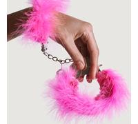 ADRIN LASTIC Esposas Metal Con Plumitas Rosa - Elegancia Y Libertad Sensorial Para Nuevas Experiencias