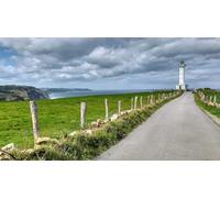 adrium Cuadro acrílico 130 x 70 cm: faro, municipio de Colunga, Asturias, España