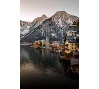 adrium Cuadro acrílico 80 x 120 cm: vista invernal de Hallstatt por la mañana, tradicional pueblo austriaco de madera, sitio de patrimonio de la cultura mundial de la UNESCO (137080903)