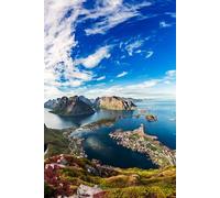 adrium Cuadro acrílico de 50 x 80 cm: Lofoten es un archipiélago en la provincia noruega de Nordland, conocido por un paisaje inconfundible con (88051421)