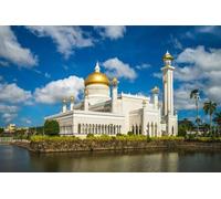 adrium Cuadro de 60 x 40 cm: Mezquita de Omar Ali Saifuddien en Bandar Seri Begawan, Brunei (149637847)