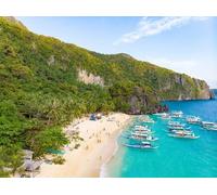 adrium Cuadro de aluminio compuesto de 70 x 50 cm: viaje tropical, El Nido, Palawan, Filipinas (135715410)