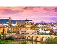 adrium Cuadro de madera 110 x 70 cm: Córdoba, España en la Mezquita-Catedral y el Puente Romano (100326755)