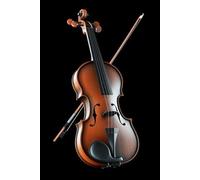 adrium Cuadro de madera de 70 x 110 cm: violín clásico, instrumento musical sobre fondo negro 3d (165848739)