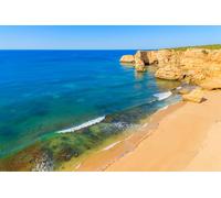 adrium Cuadro en lienzo de 140 x 90 cm con vistas a la famosa playa Marinha y acantilados de roca de Top, Algarve, Portugal (73687733)