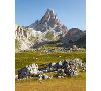 adrium Cuadro en lienzo de 90 x 120 cm con vistas panorámicas a la montaña Croda da Lago, una de las hermosas montañas de los Dolomitas italianos (49161739)